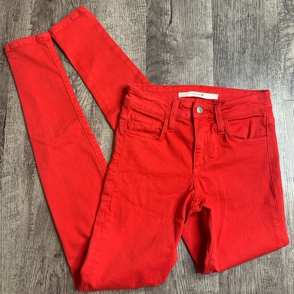 JOE’S JEANS | Bright Red Skinny Fit Ankle Jeans - Picture 3 of 8